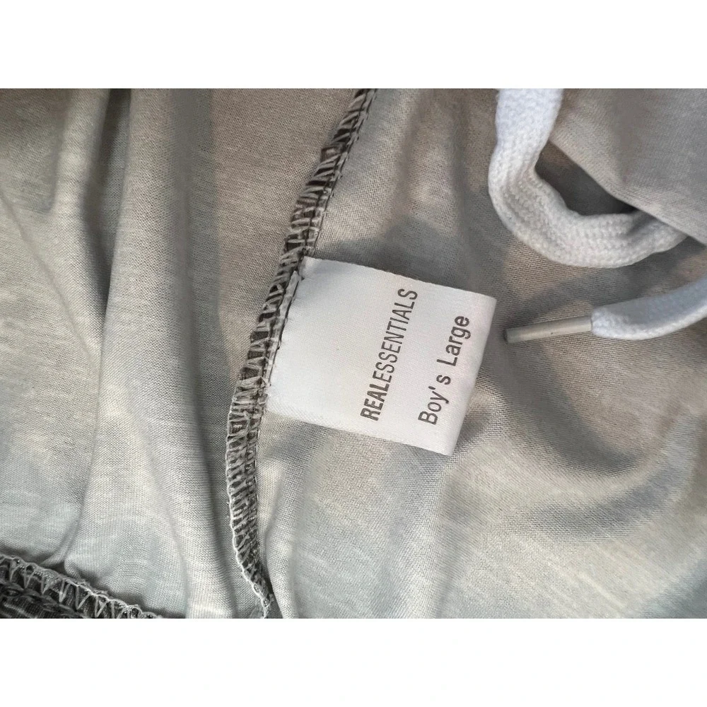 REALESSENTIALS Boys Athletic Shorts Print Elastic Waist Drawstring Size L - Picture 3 of 5